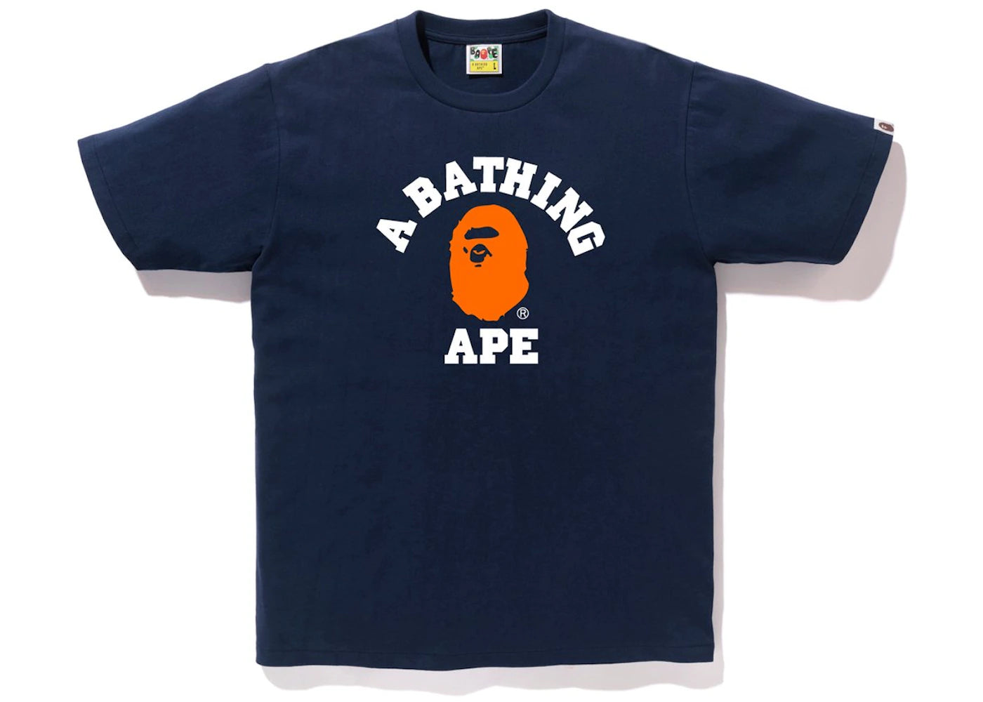 BAPE Colors College Tee Navy