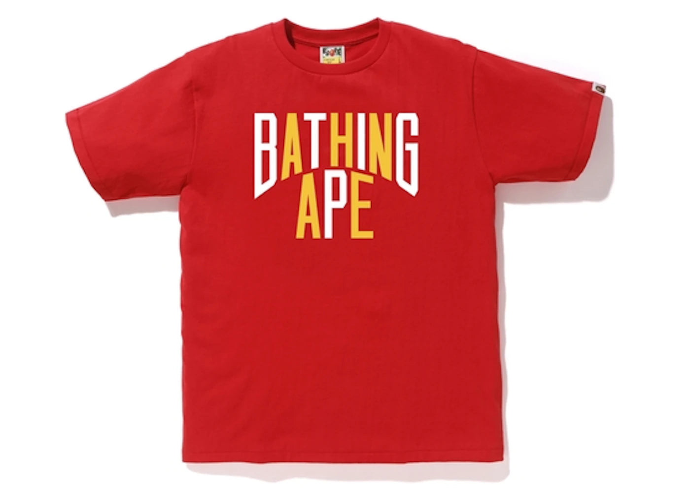 BAPE Colors NYC Logo Tee Red