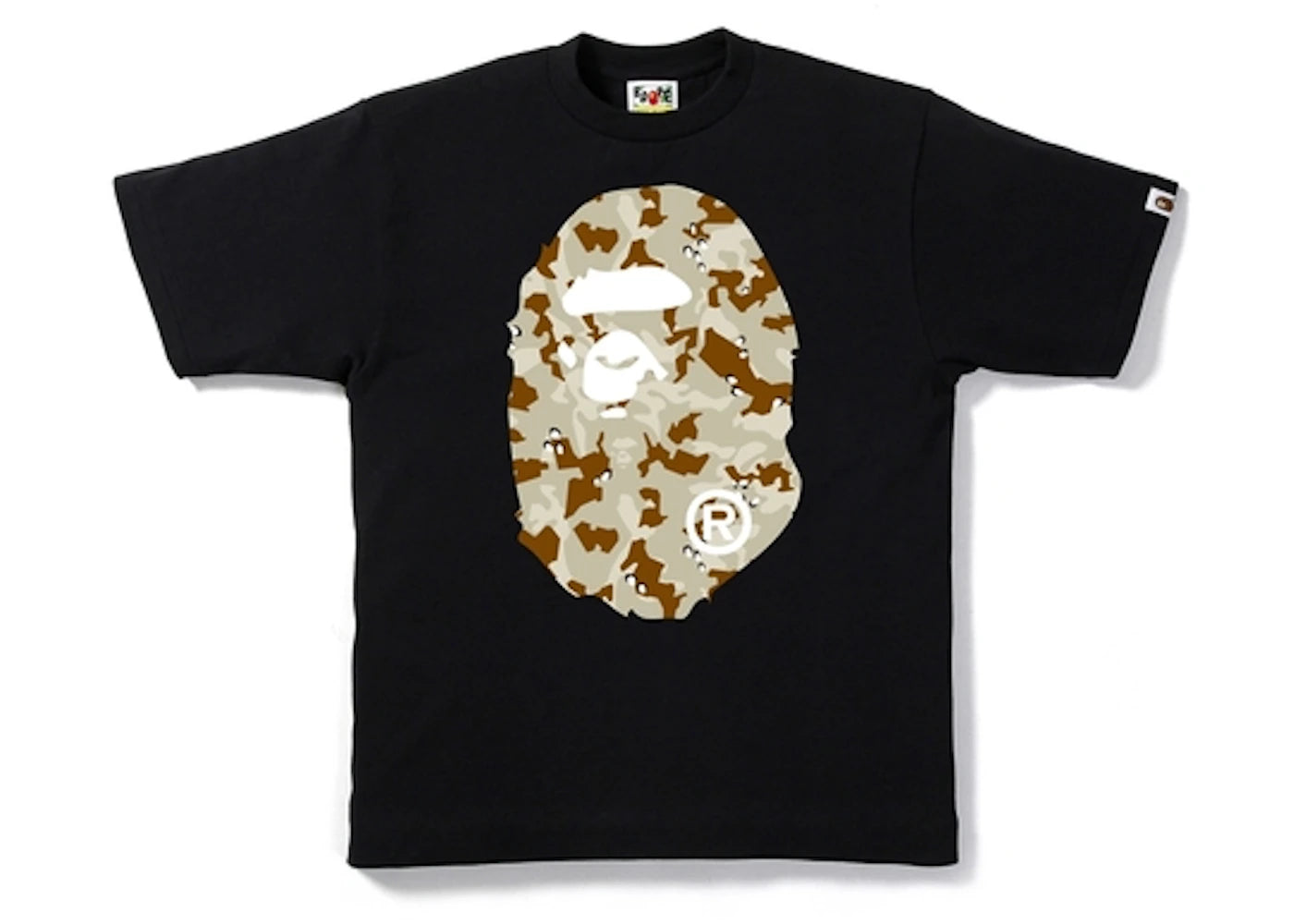 BAPE Desert Camo Big Ape Head Tee Black/Brown