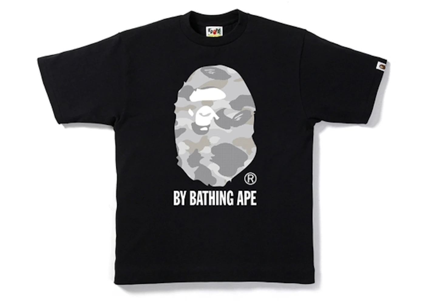 BAPE Dot Camo By Bathing Tee Black/Silver