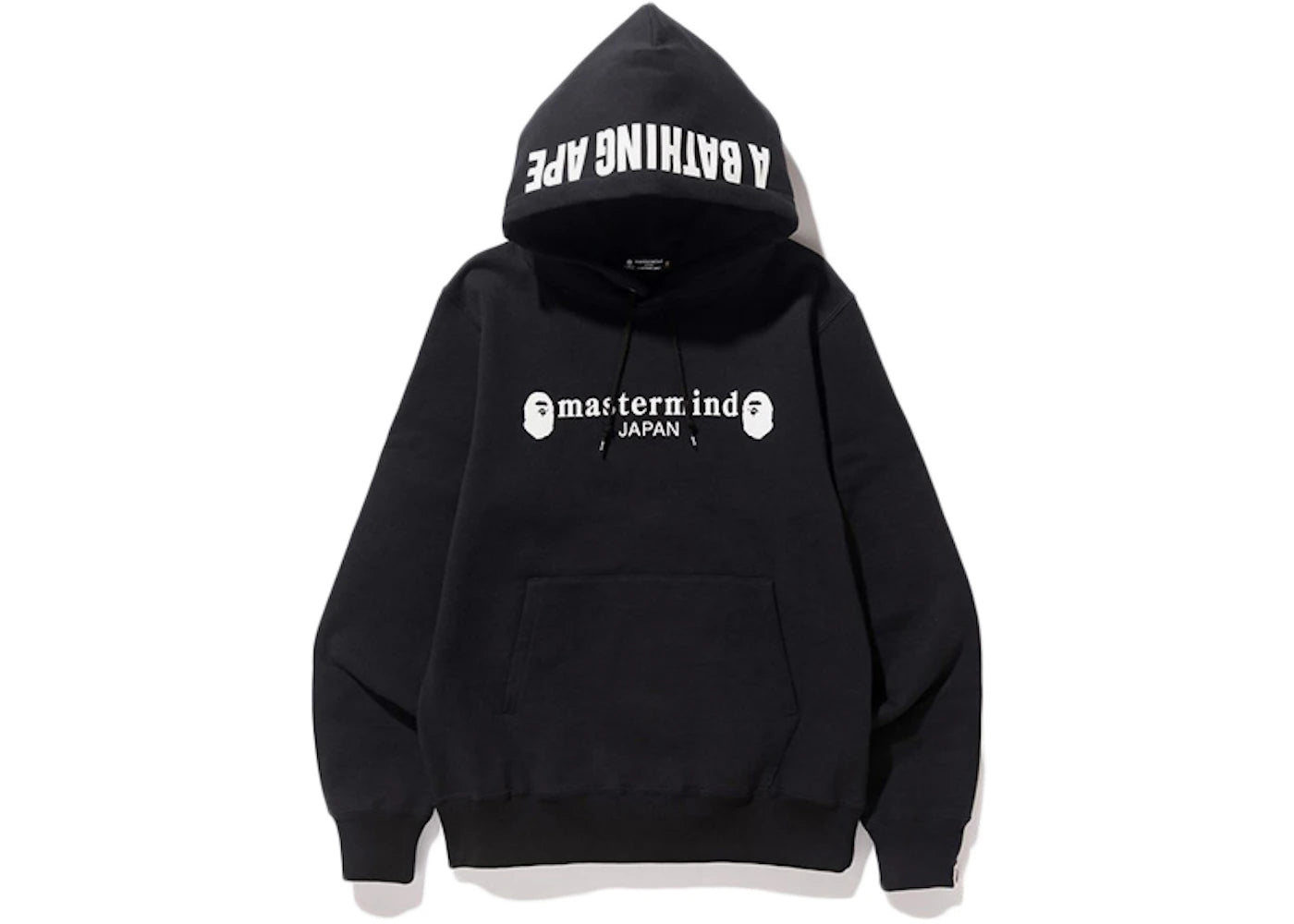 BAPE X Mastermind Japan Embroidered Skull Pullover Hoodie Black