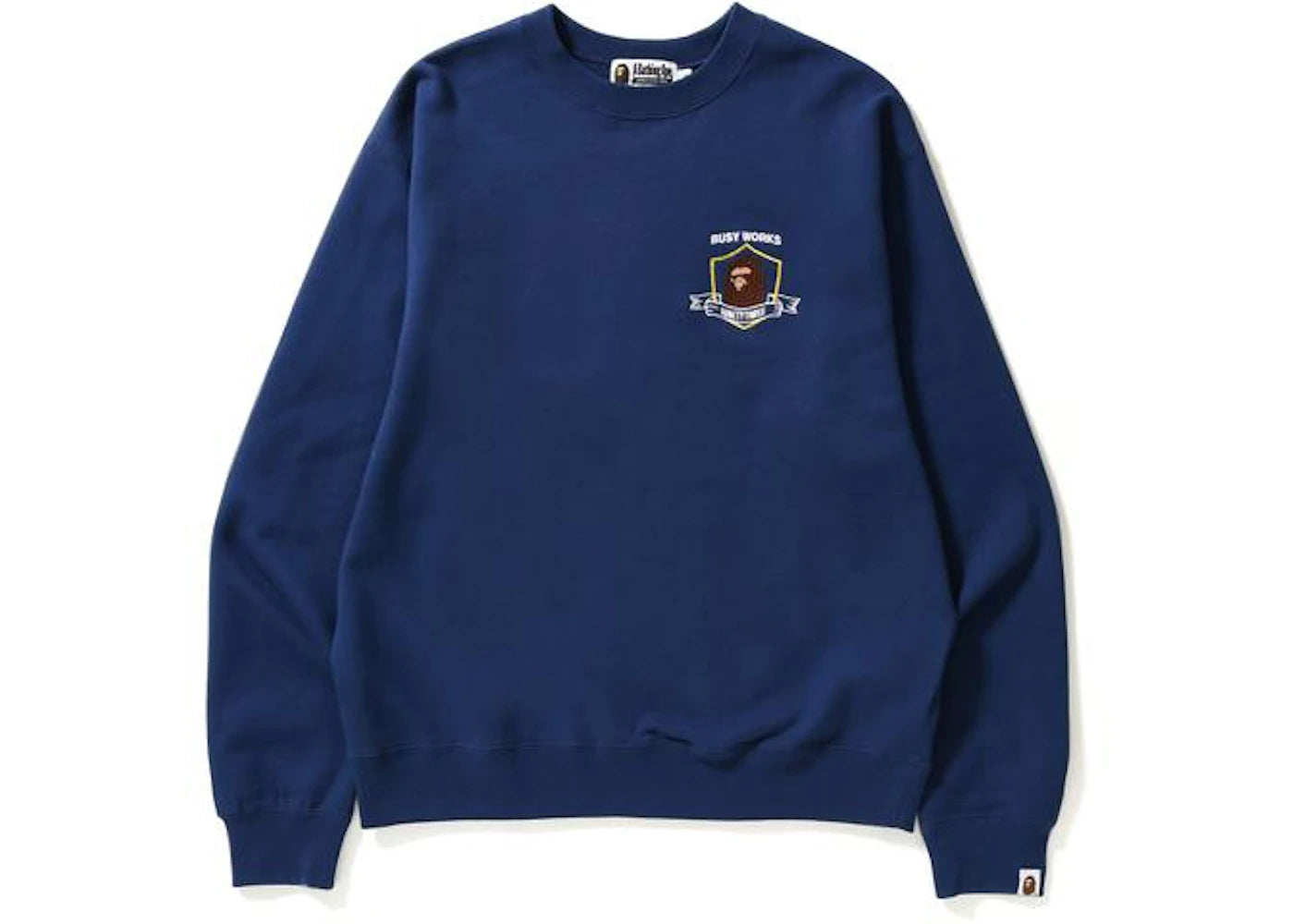 BAPE Embroidery Crewneck Crewneck Navy