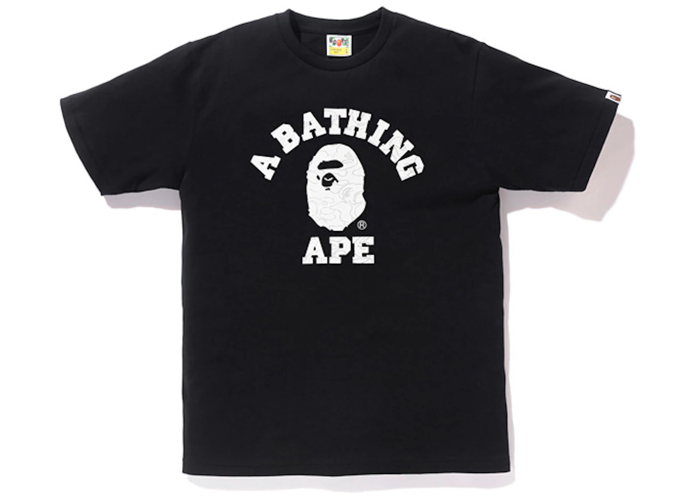 BAPE Foil Neon Camo College Tee Black/Silver