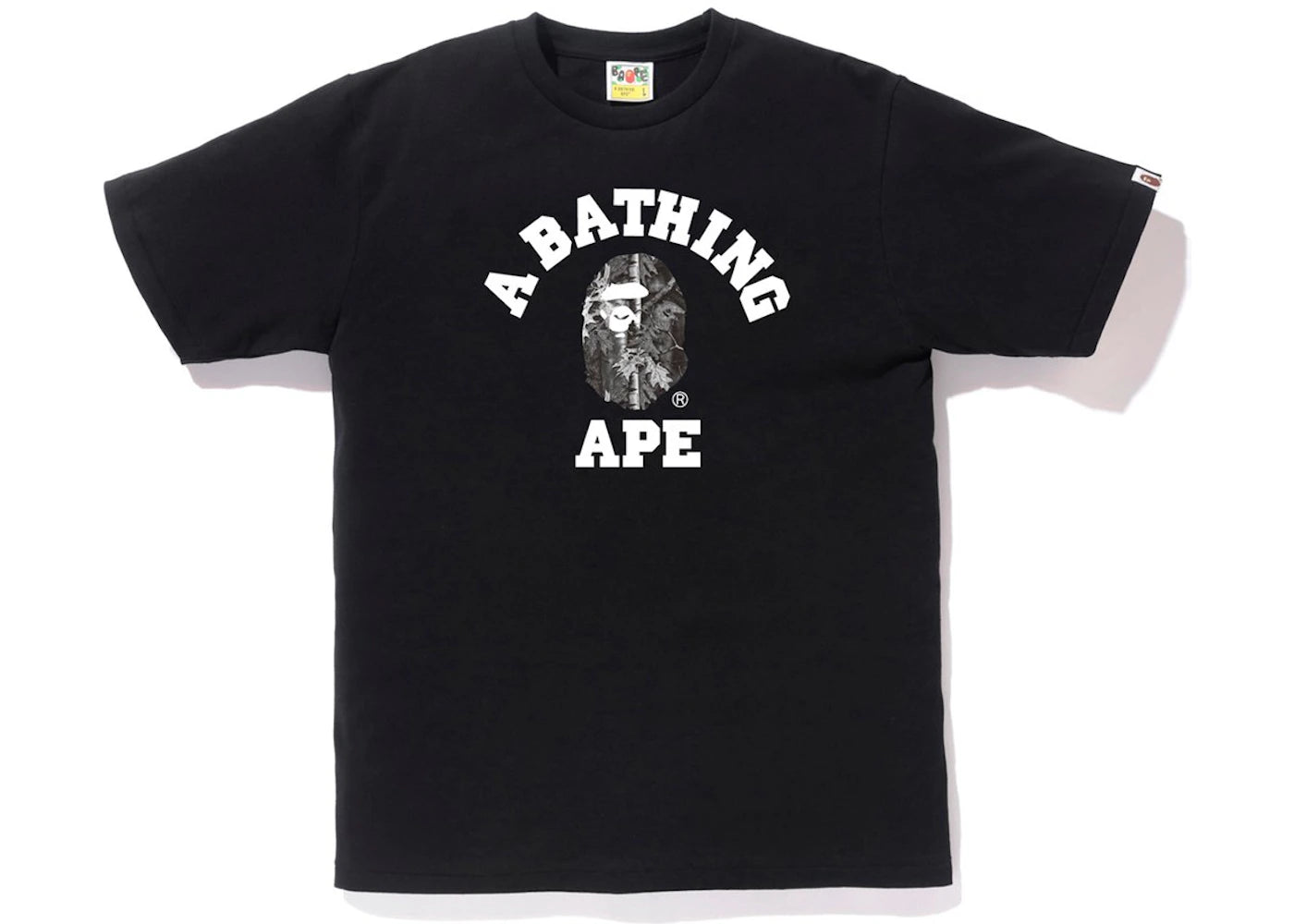 BAPE Forest Camo College Tee Black/Black