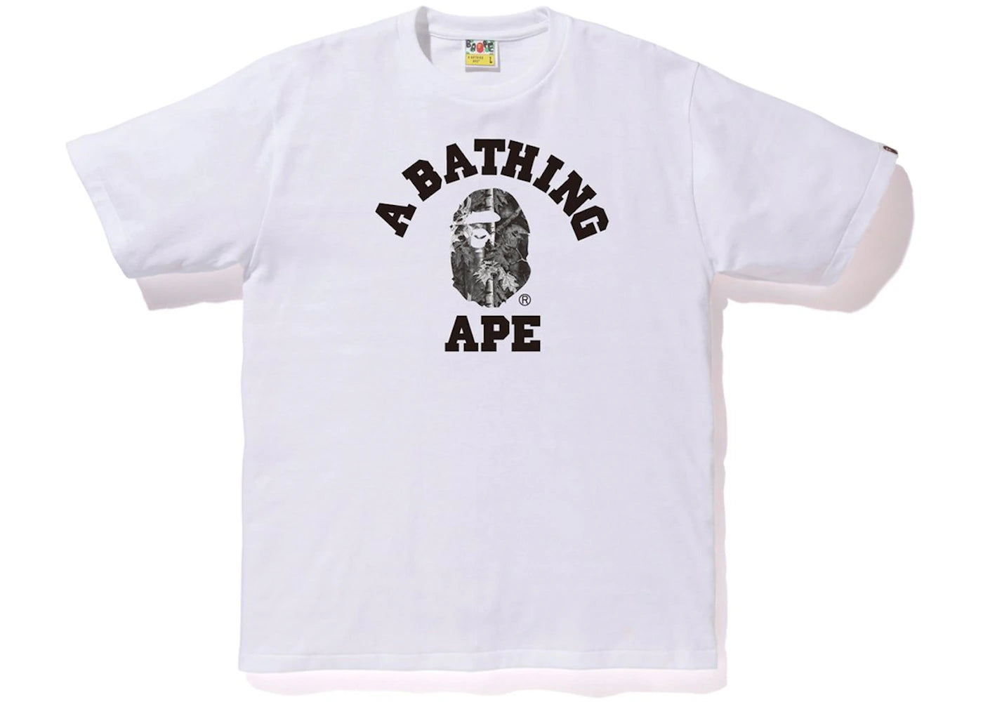 BAPE Forest Camo College Tee White/Black