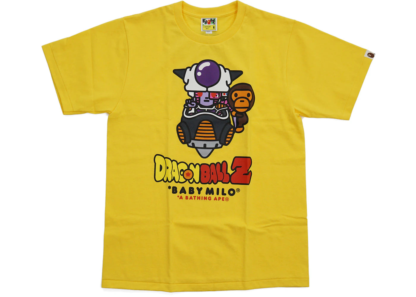 BAPE Dragon Ball Z Frieza Clinging Milo Tee Yellow