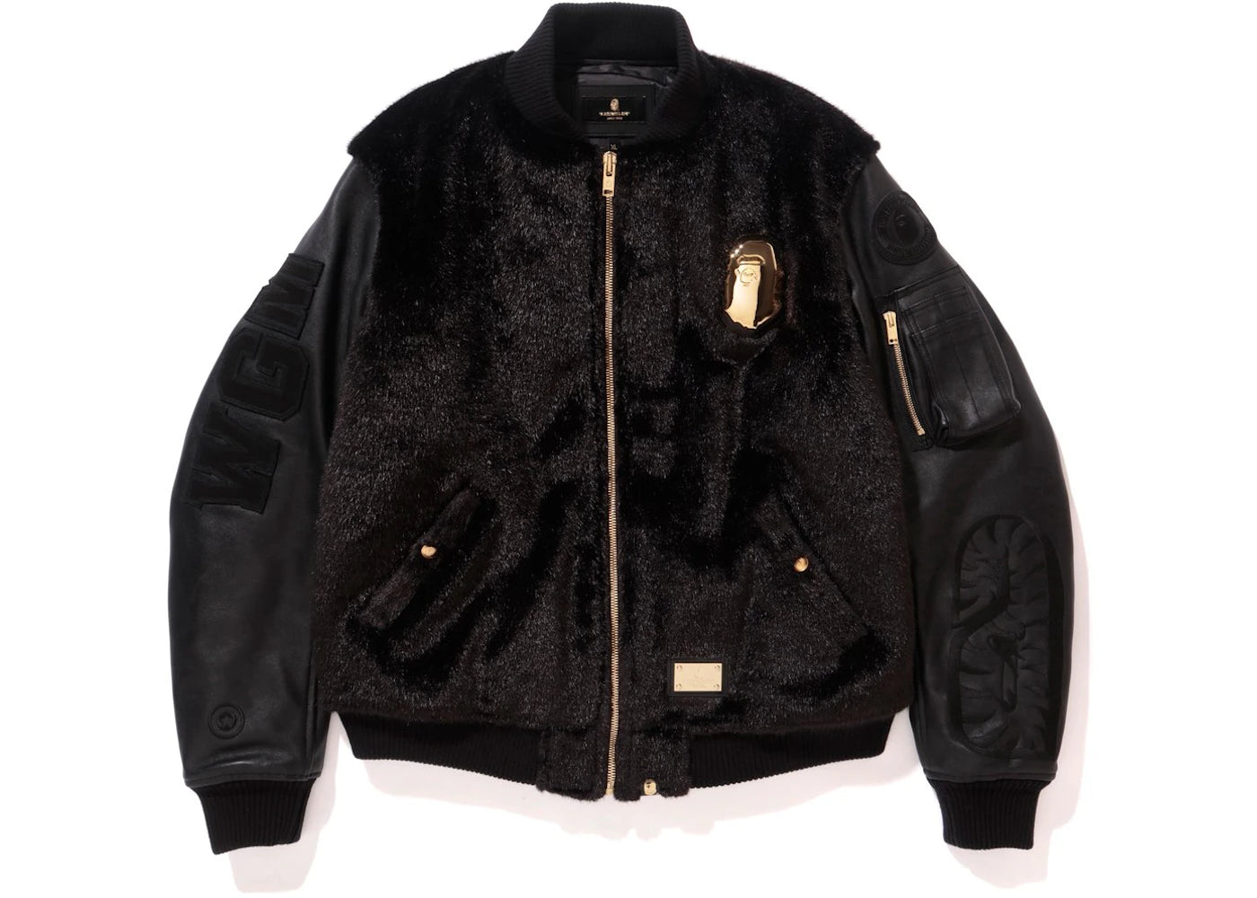 BAPE Fur Shark MA-1 Black