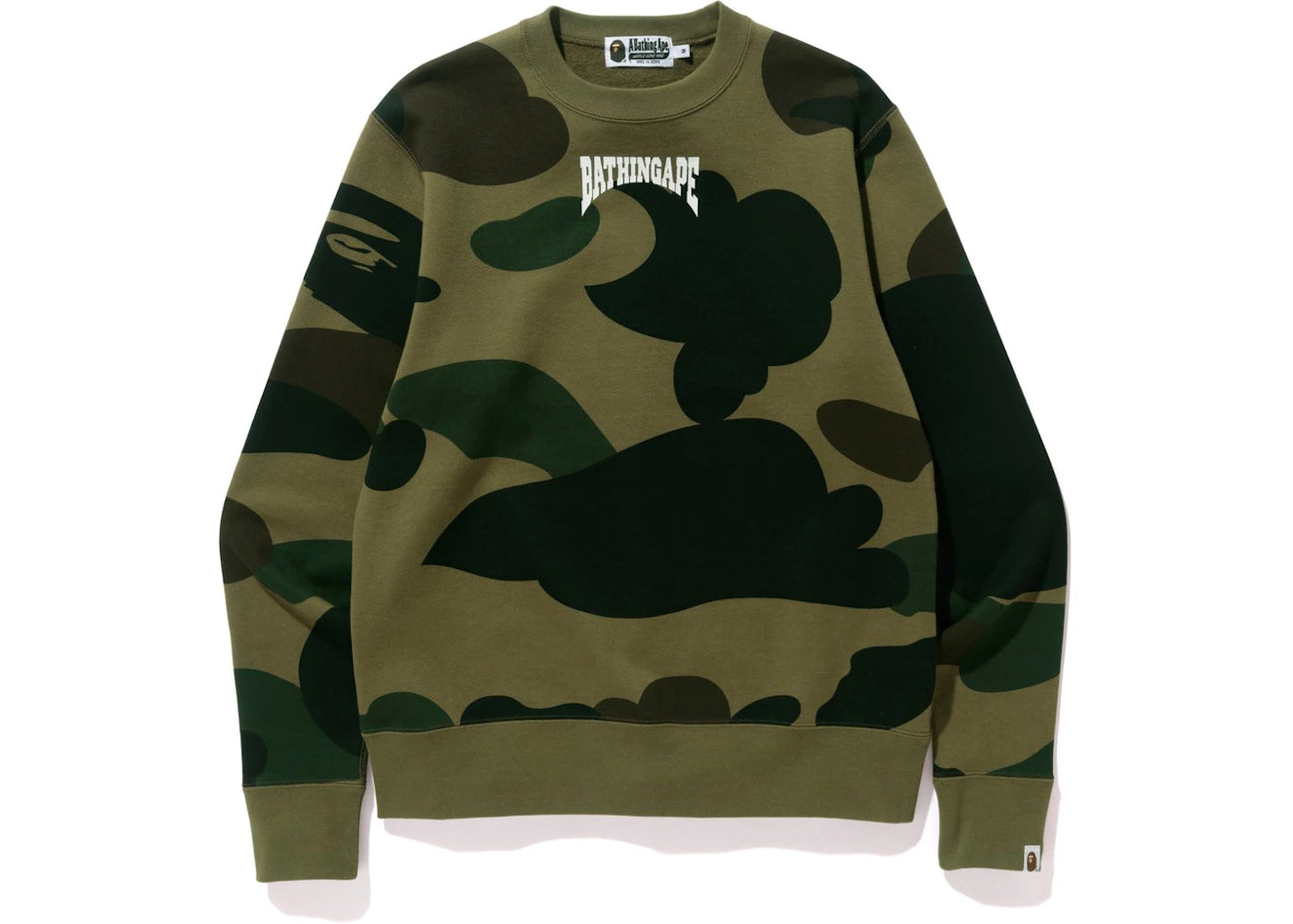 BAPE Giant 1st Camo Wide Crewneck Crewneck Green