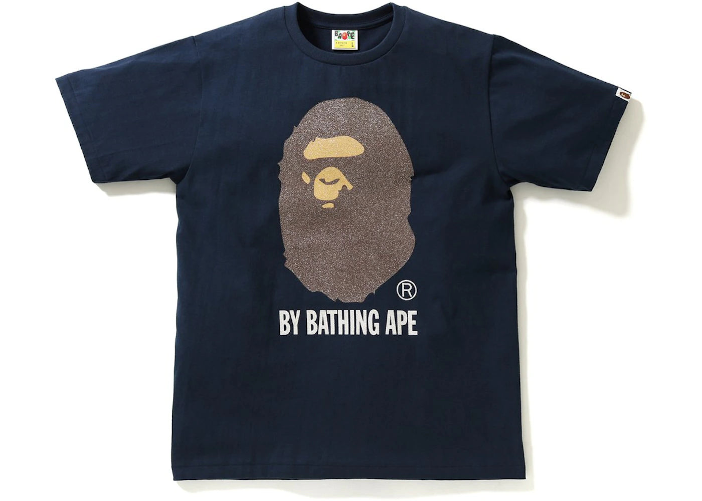 BAPE Glass Beads By Bathing Tee Navy