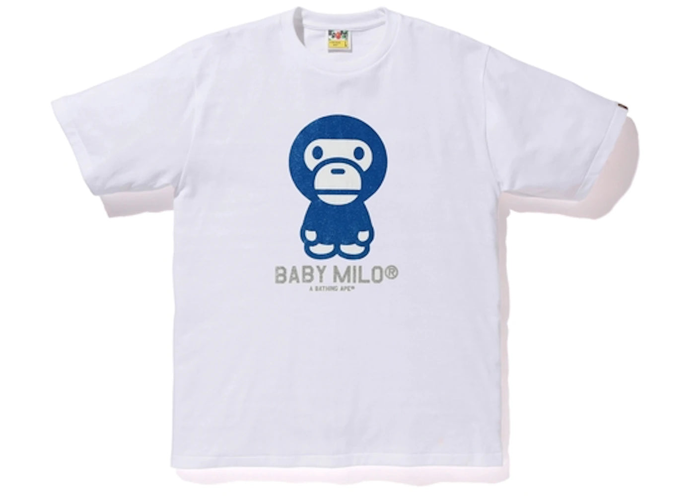 BAPE Glitter Baby Milo Tee White/Blue
