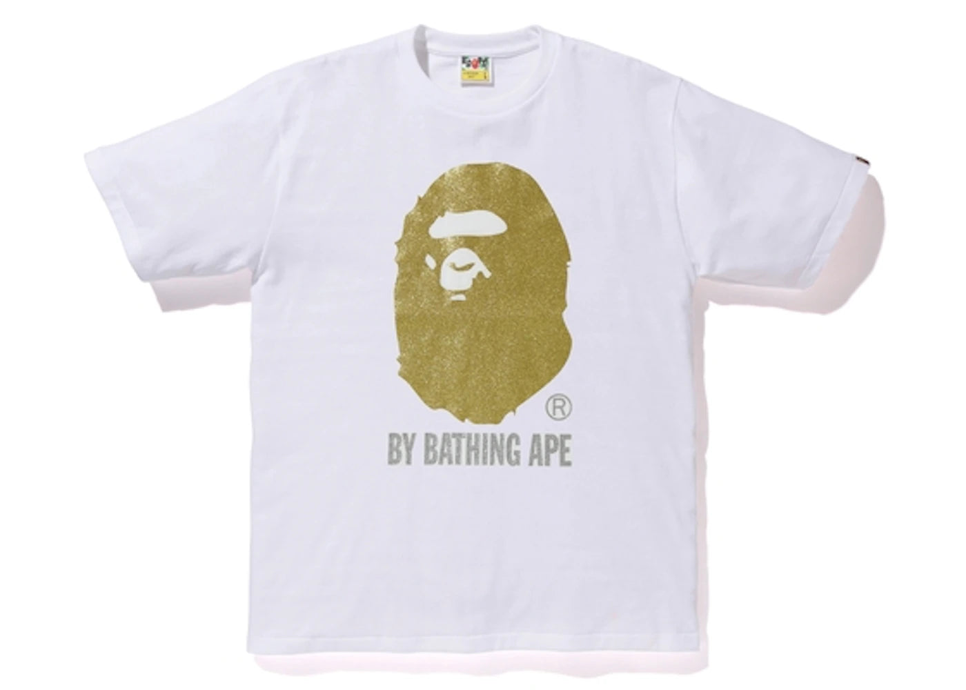 BAPE Glitter By Bathing Tee White/Gold