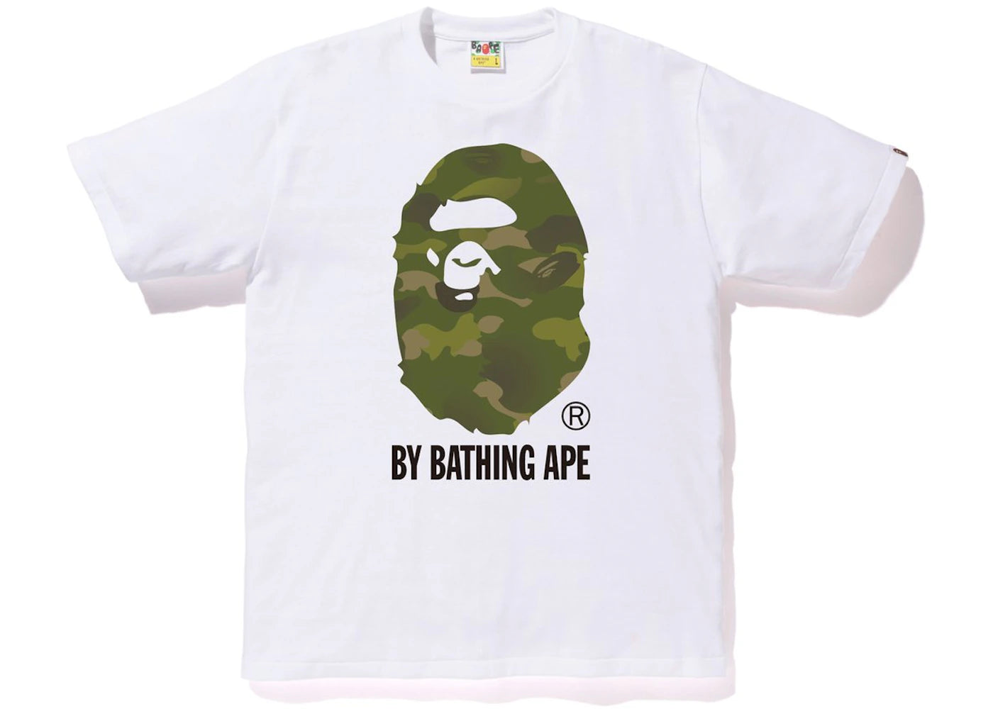 BAPE Gradation Camo By Bathing Tee White/Olivedrab