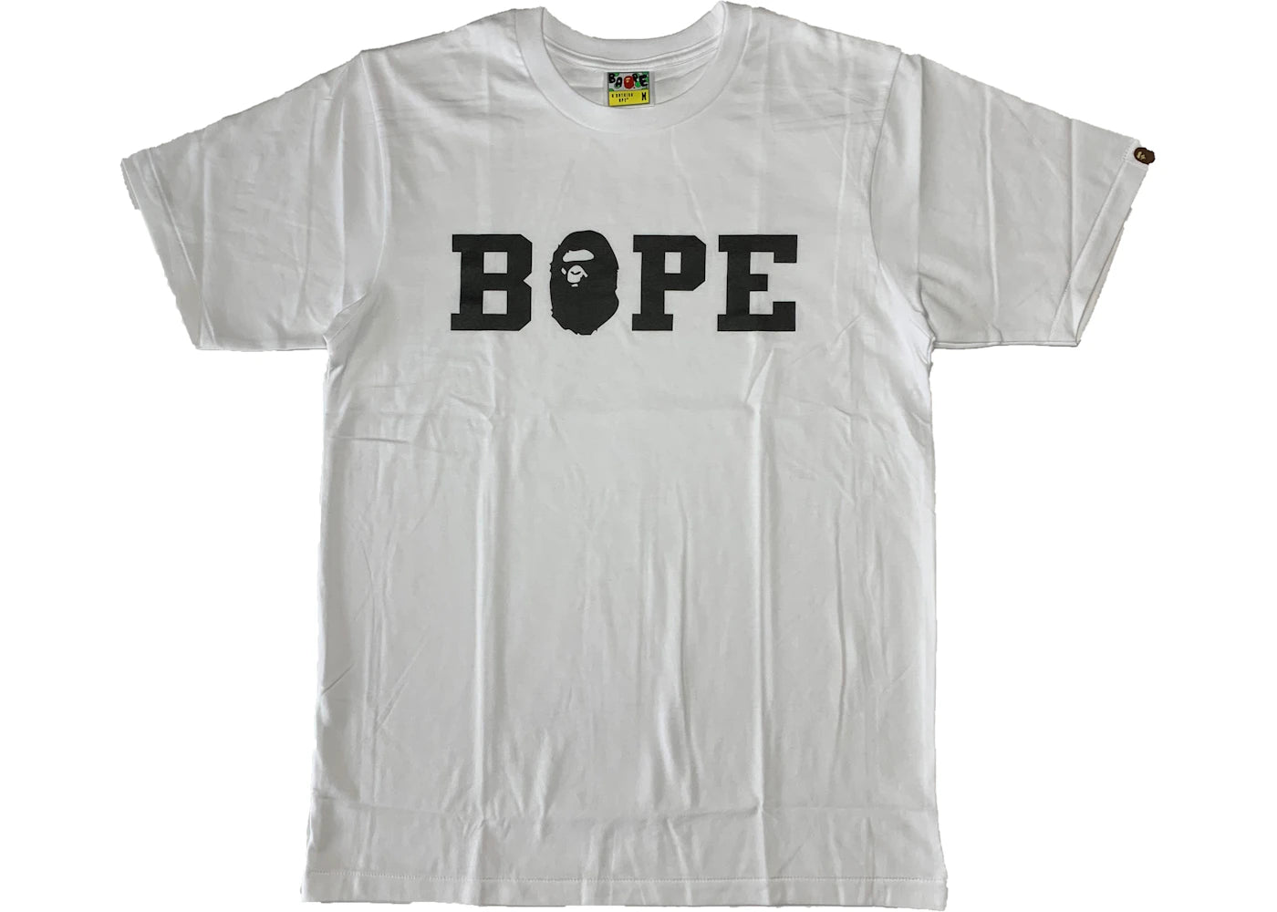 BAPE Happy New Year Spell Out Tee White