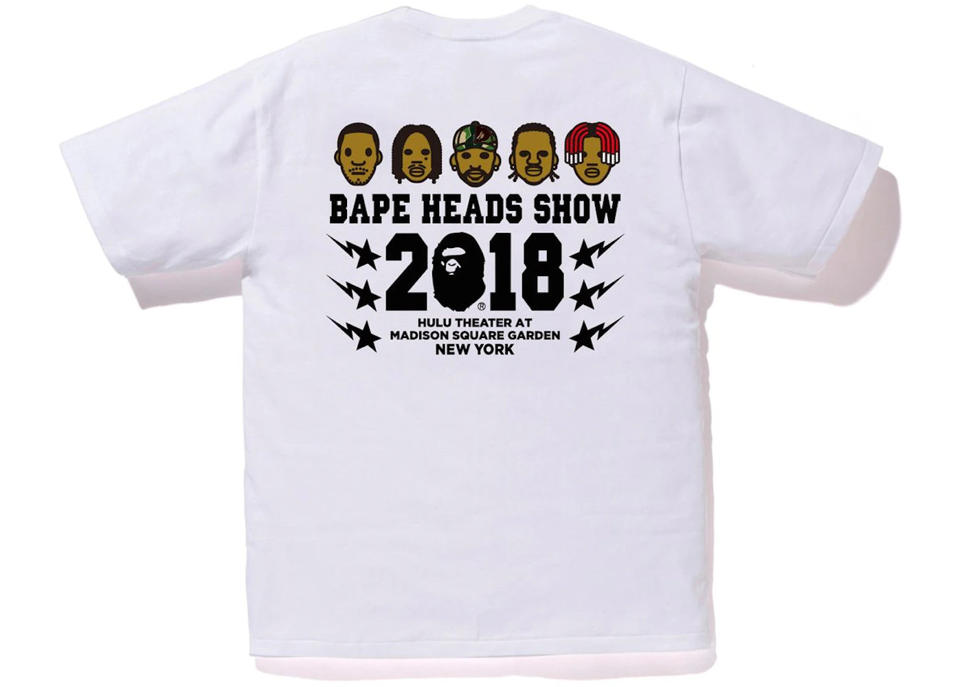 BAPE Heads Show Hulu Theater Tee White