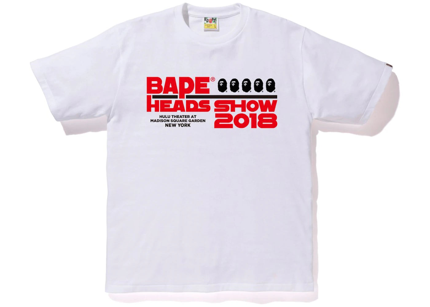 BAPE Heads Show Tee White