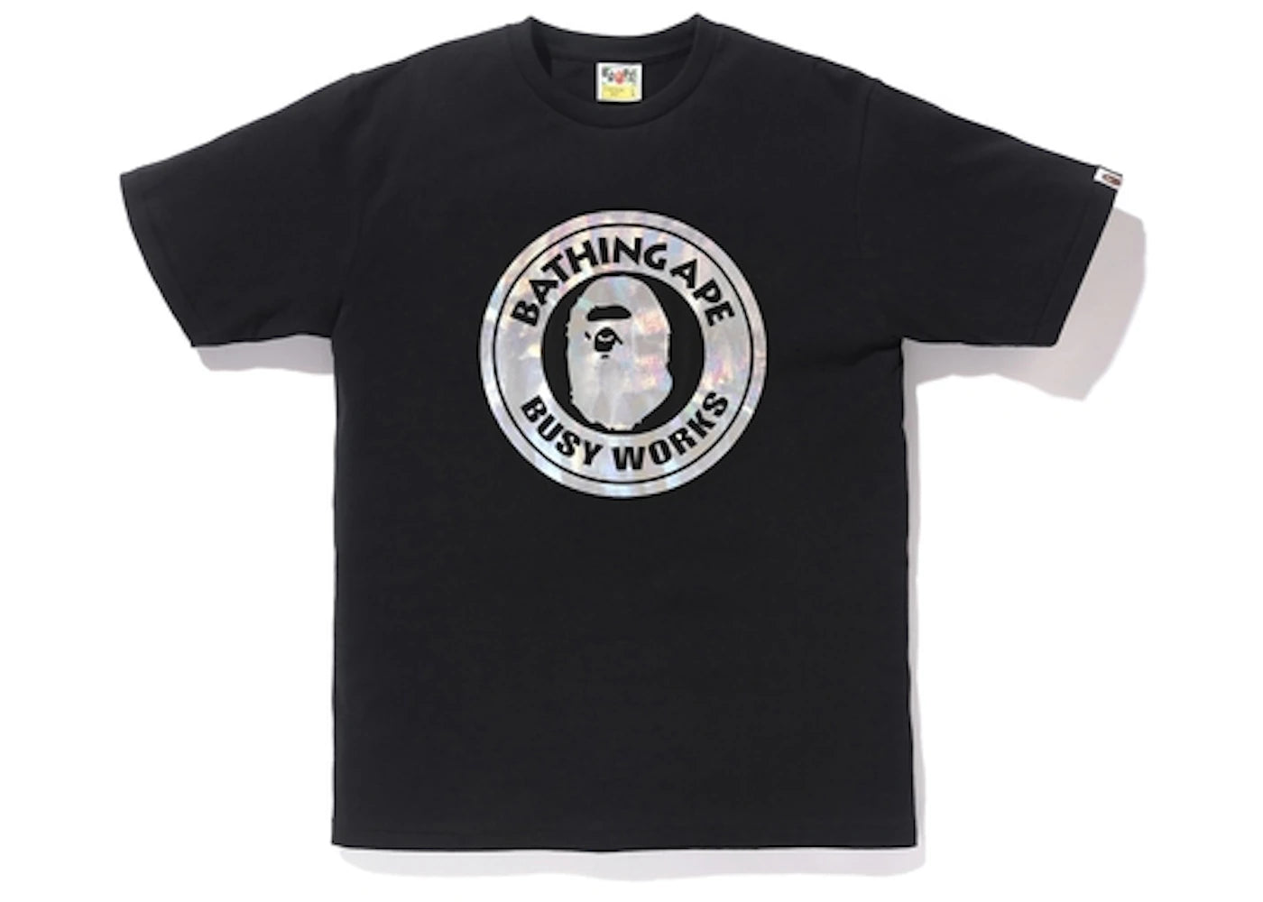 BAPE Hologram Busy Works Tee Black