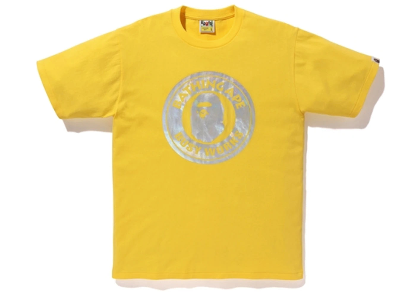 BAPE Hologram Busy Works Tee Yellow