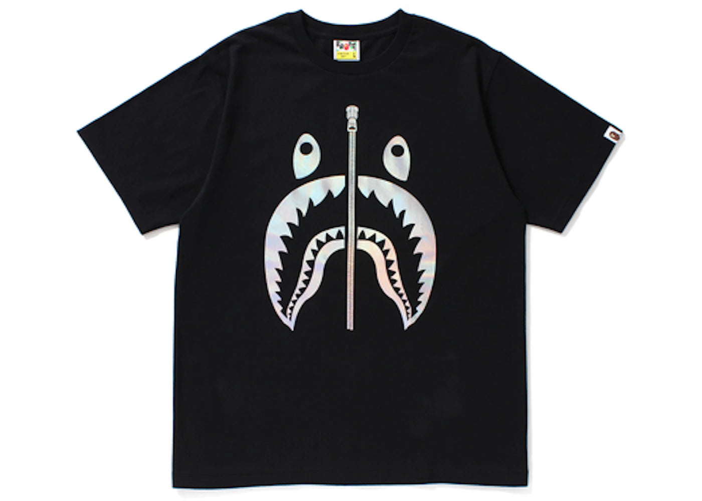 BAPE Hologram Shark Tee Black