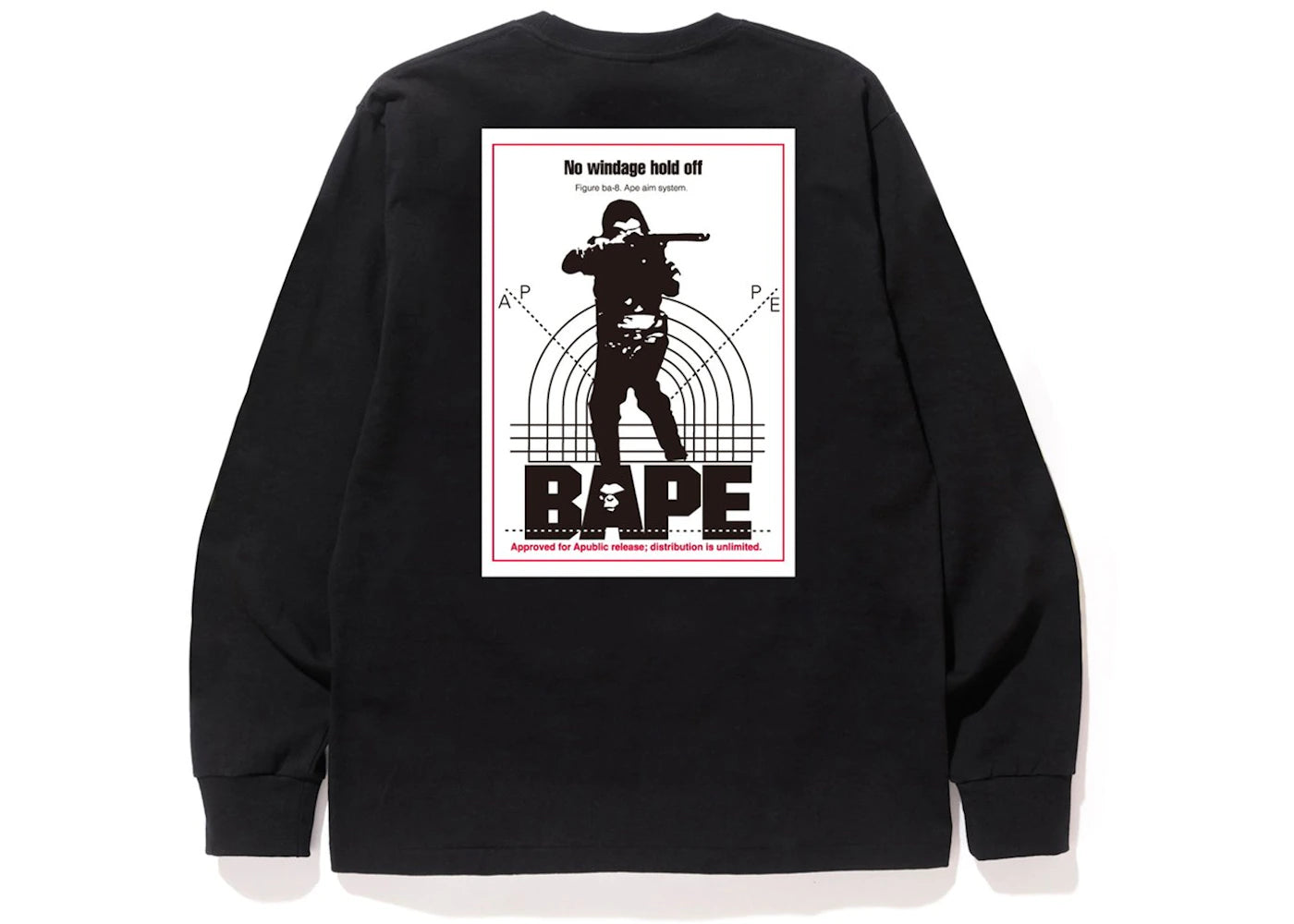 BAPE Hunting Long Sleeve Tee Black