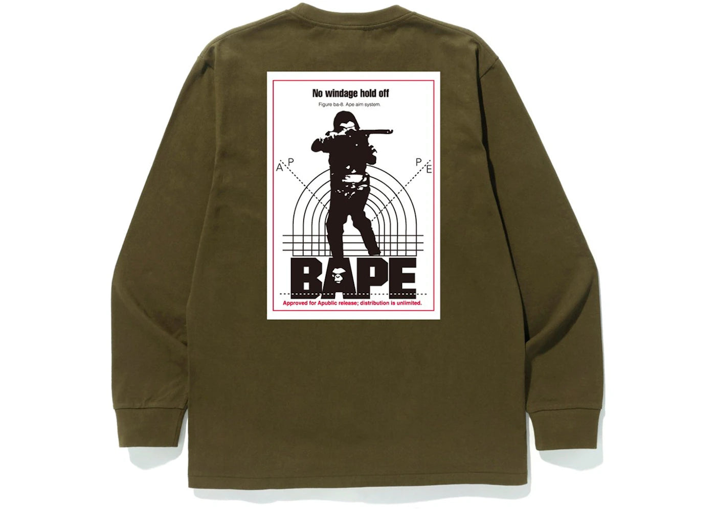 BAPE Hunting Long Sleeve Tee Olive