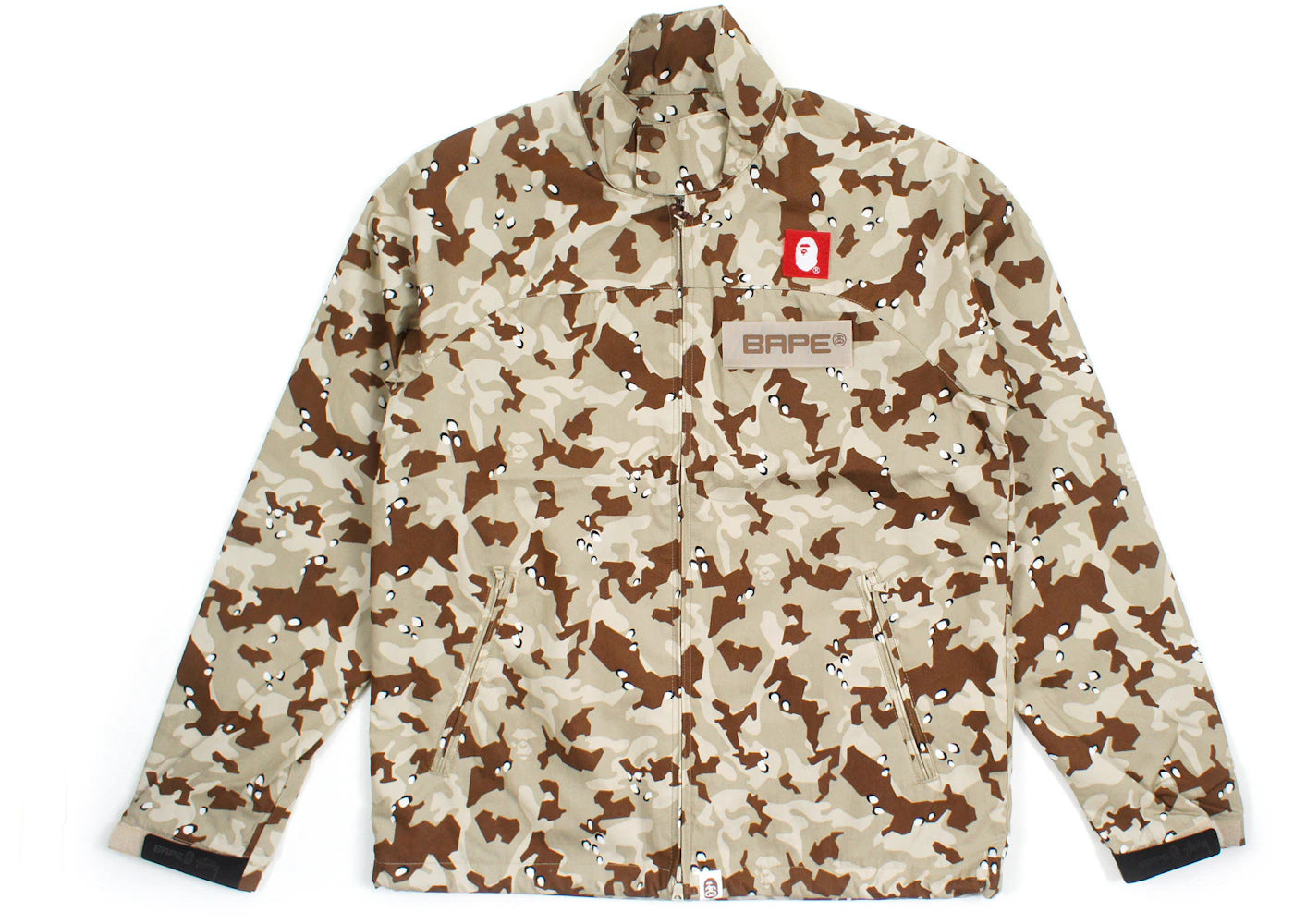 BAPE Ill Collaboration Desert Camo Rain Jacket Light Brown
