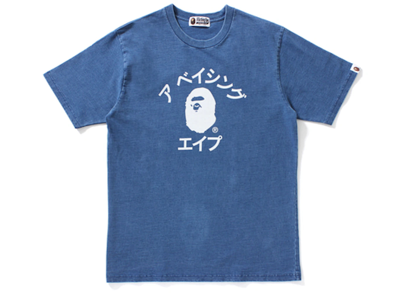 BAPE Indigo College Tee Light Indigo