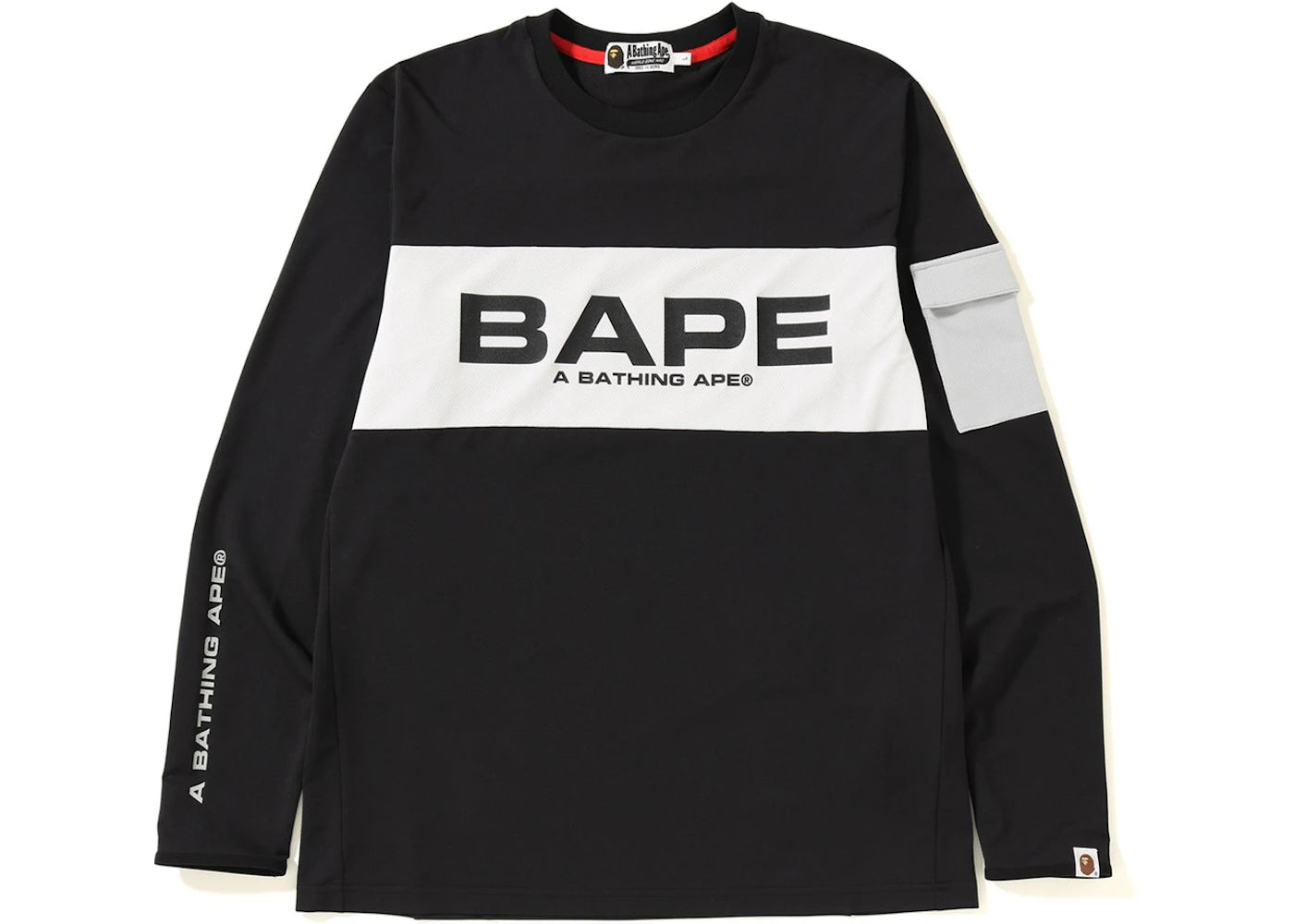 BAPE Jersey LS Tee Black