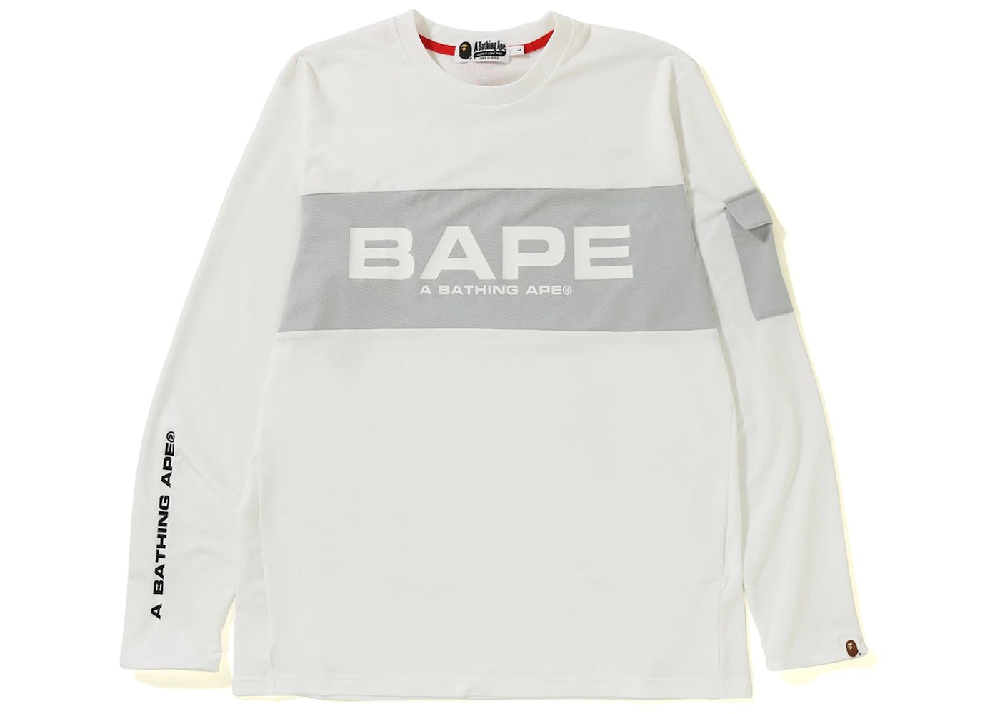 BAPE Jersey LS Tee White