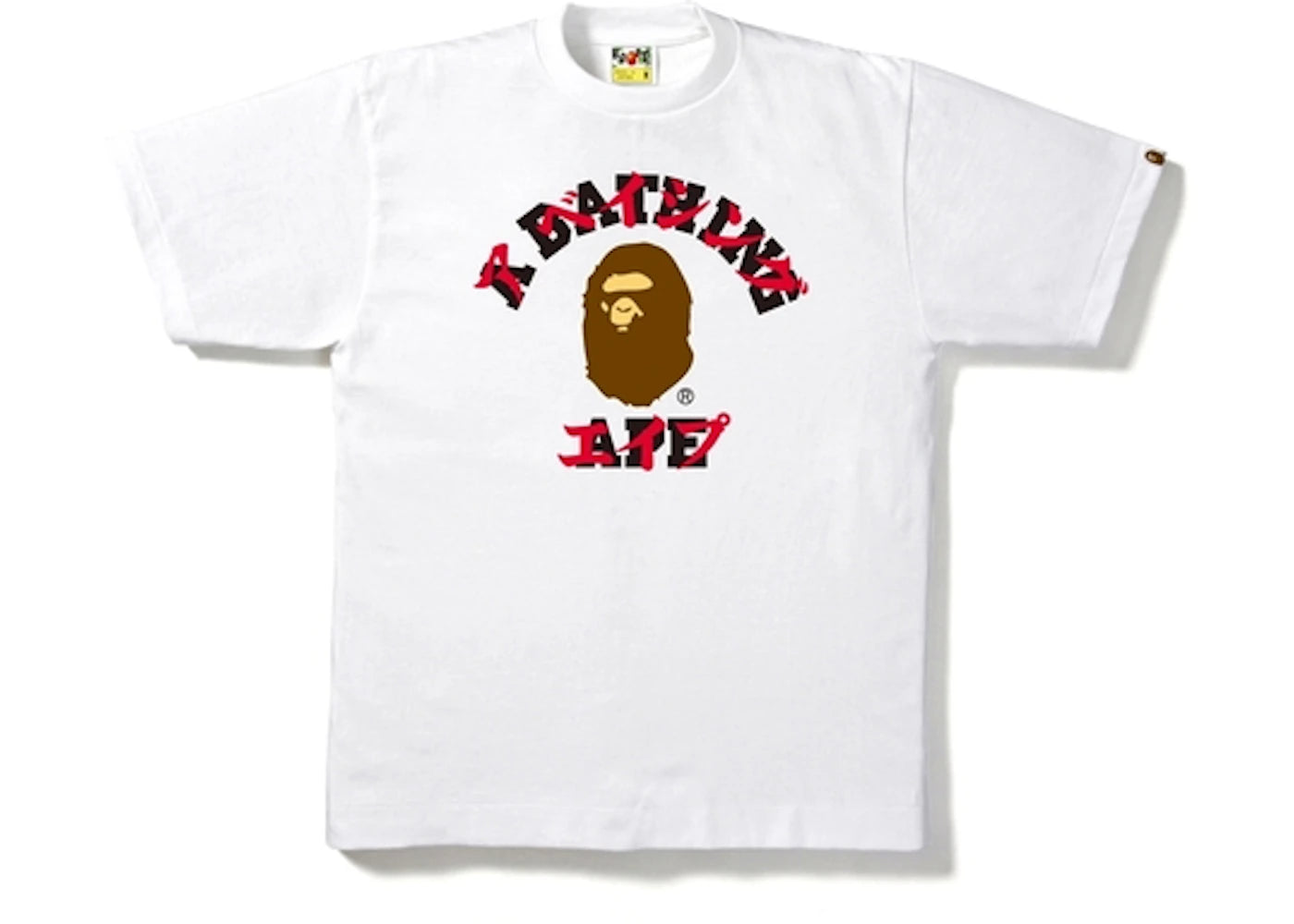 BAPE Katakana College Tee White/Brown