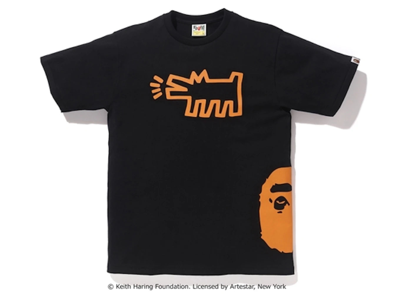 BAPE Keith Haring Tee 1 Black/Orange