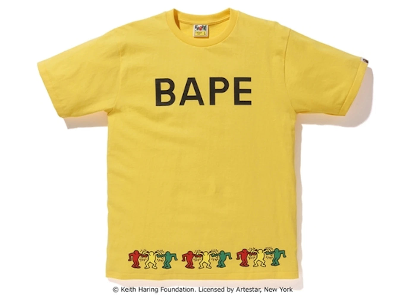 BAPE Keith Haring Tee 2 Yellow