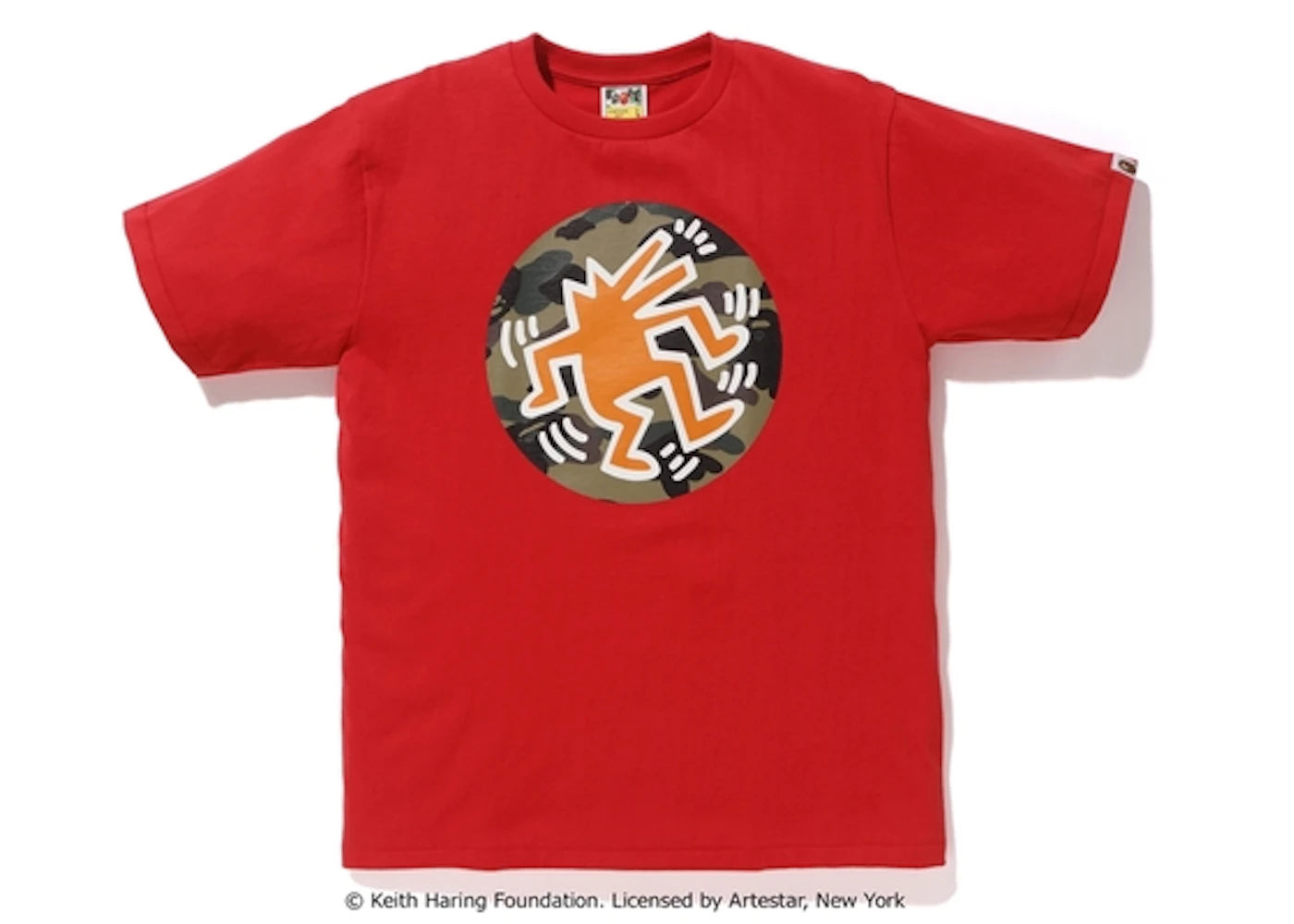 BAPE Keith Haring Tee 5 Red