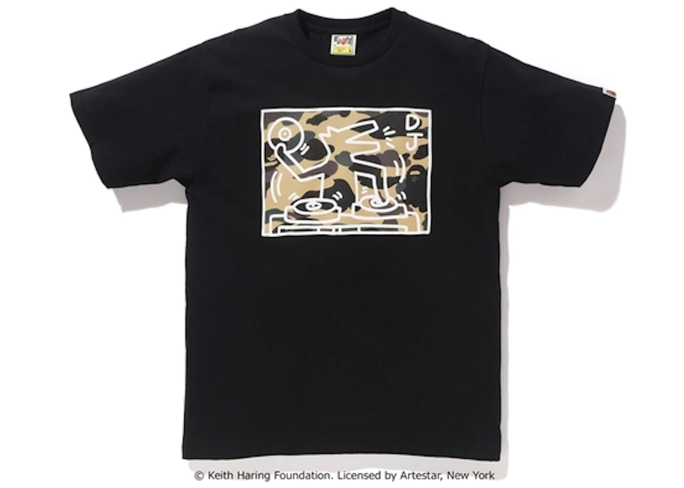 BAPE Keith Haring Tee 6 Black