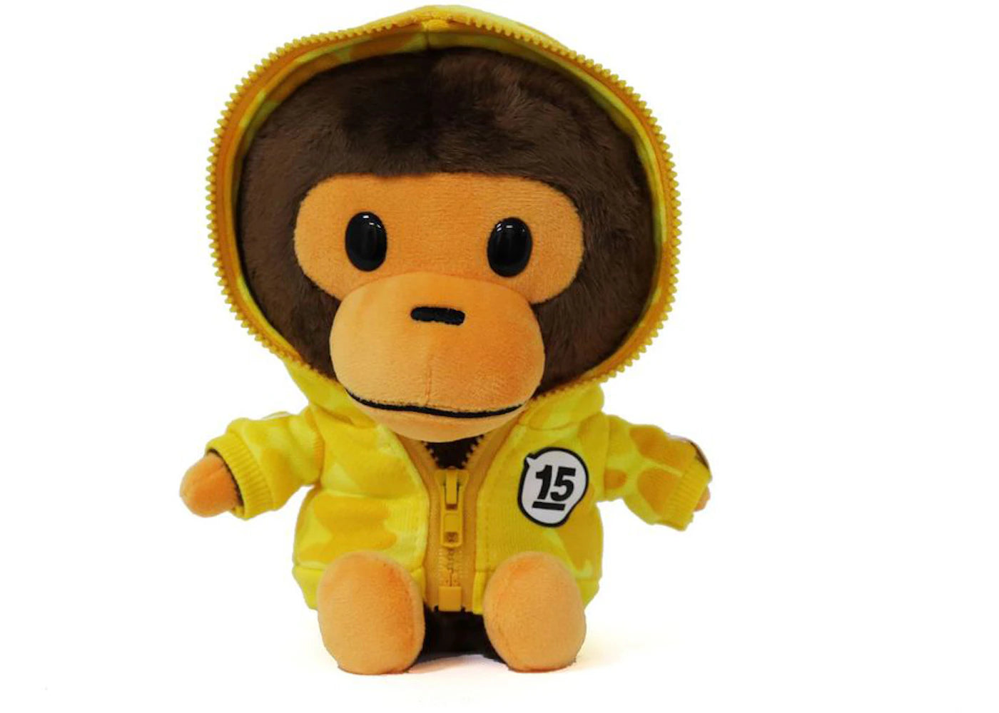 BAPE Kids 15th Anniversary ABC Camo Baby Milo Plush Yellow