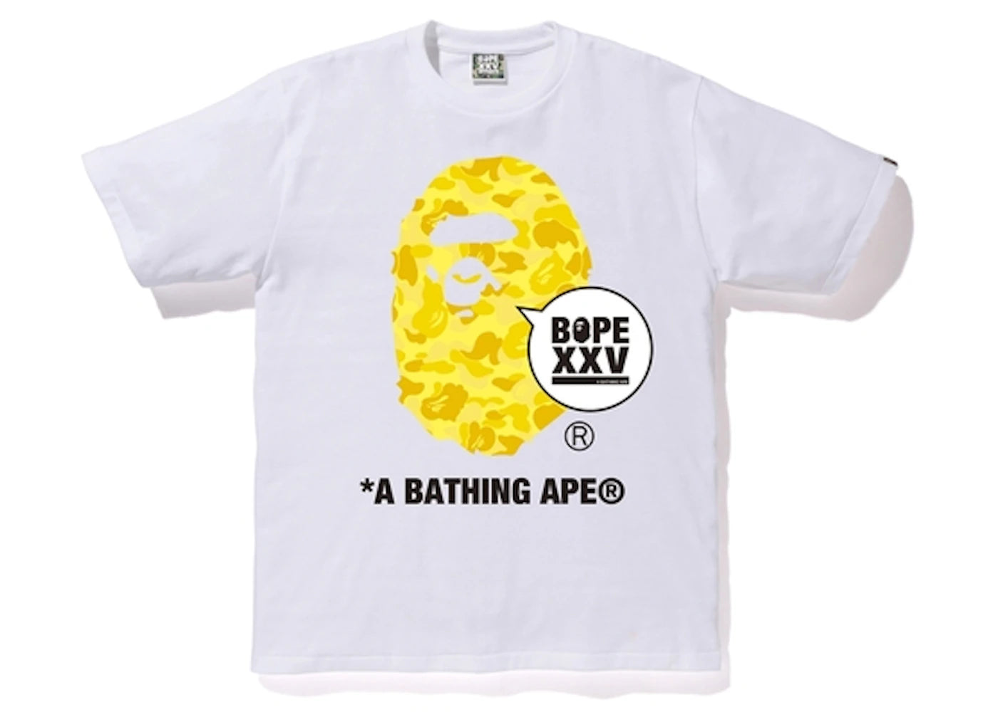 BAPE Kids XXV Ape Head Tee White
