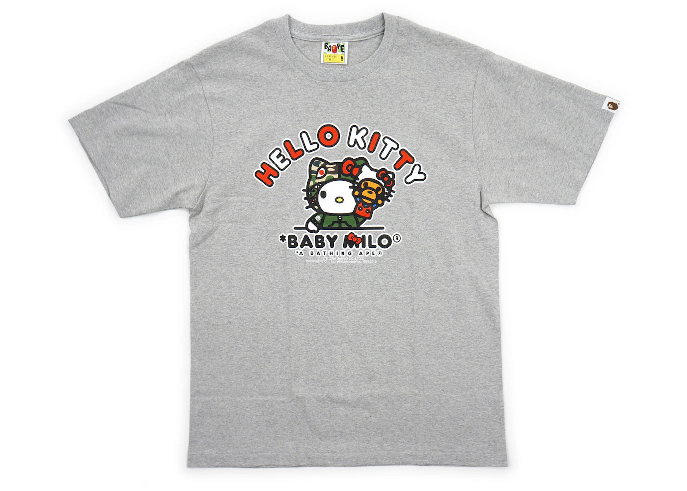 BAPE Sanrio Hello Kitty Milo Puppet Tee Grey