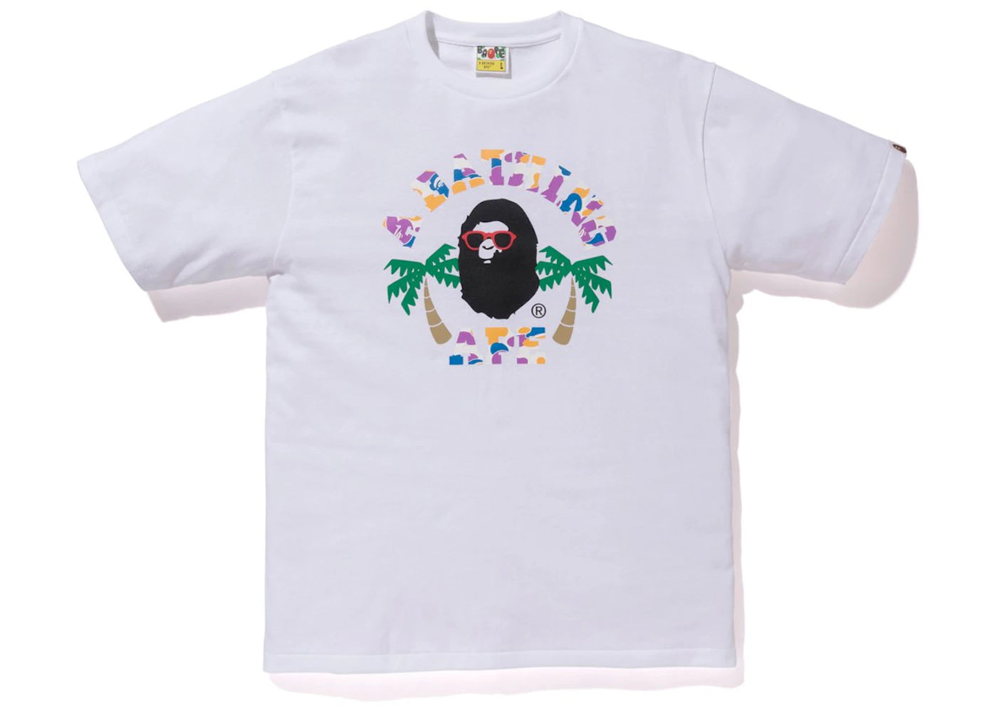 BAPE La Camo College Tee Tee White