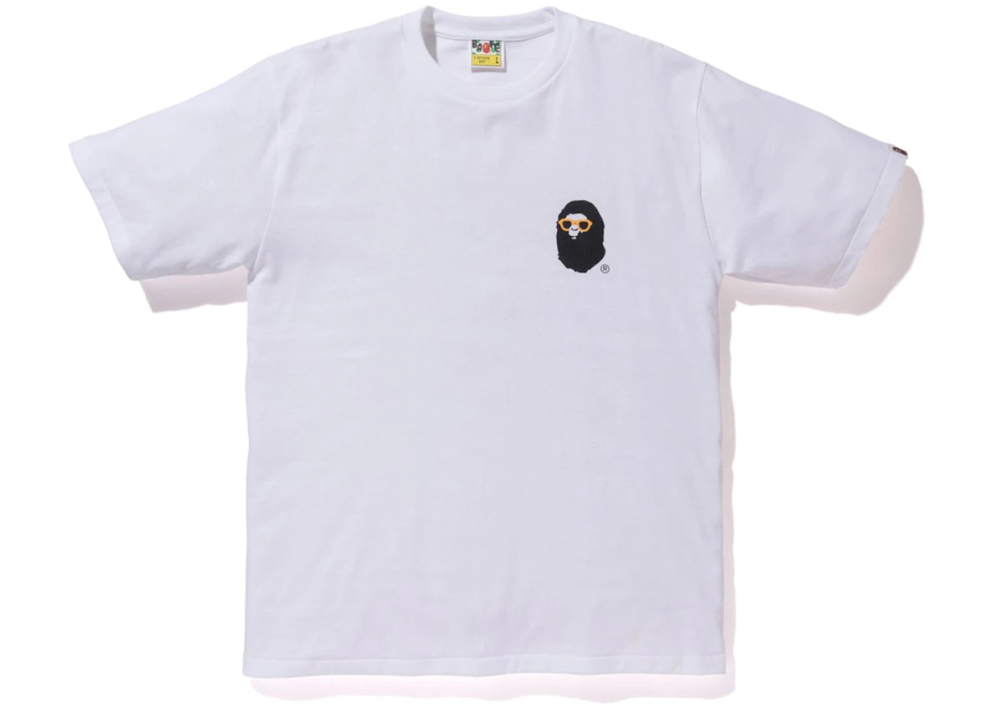 BAPE La College Back Print Tee Tee Yellow