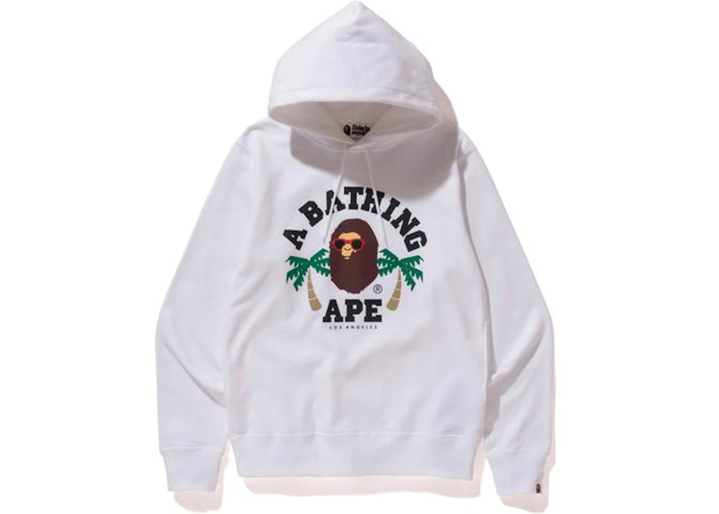 BAPE La College Pullover  Hoodie White