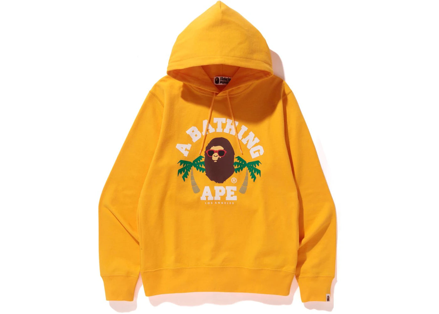 BAPE La College Pullover Hoodie Yellow