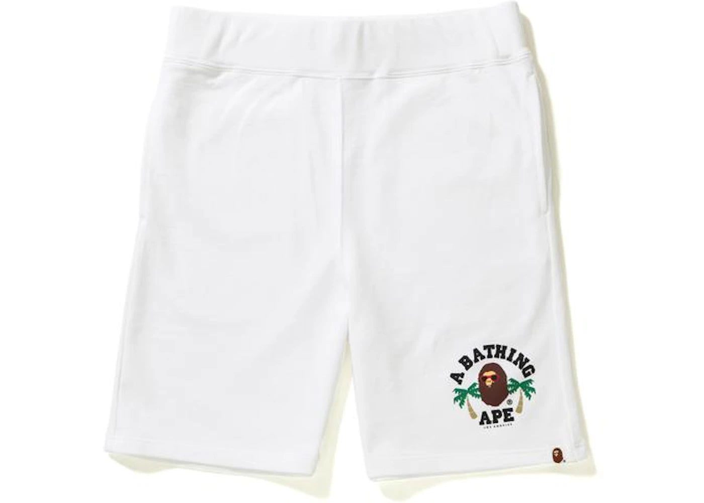 BAPE La College Sweat Shorts Shorts White