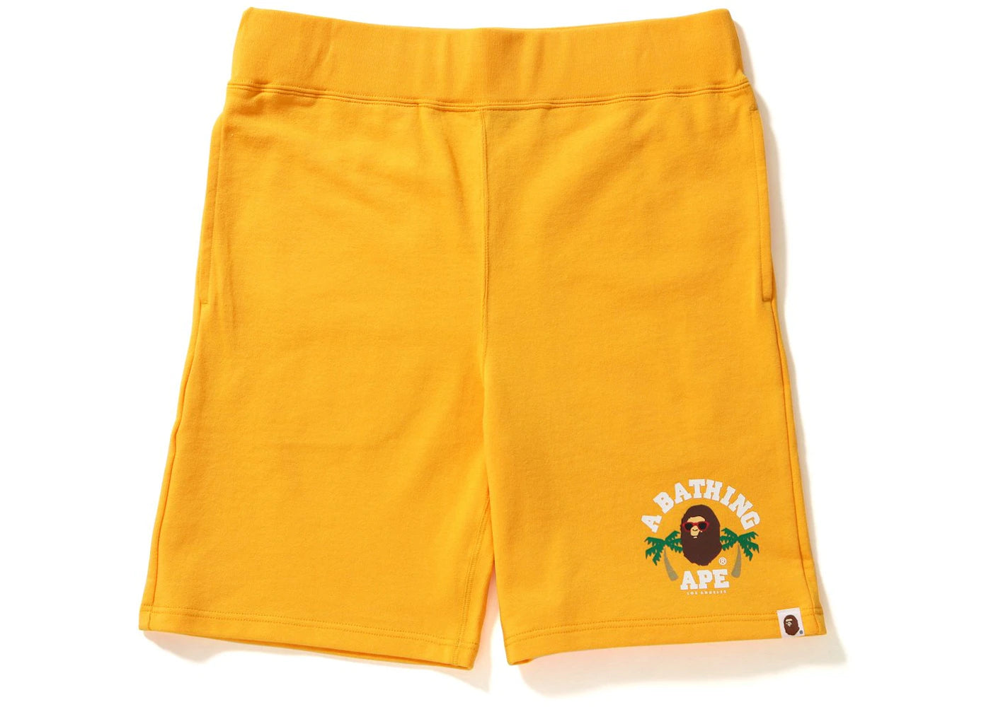 BAPE La College Sweat Shorts Shorts Yellow