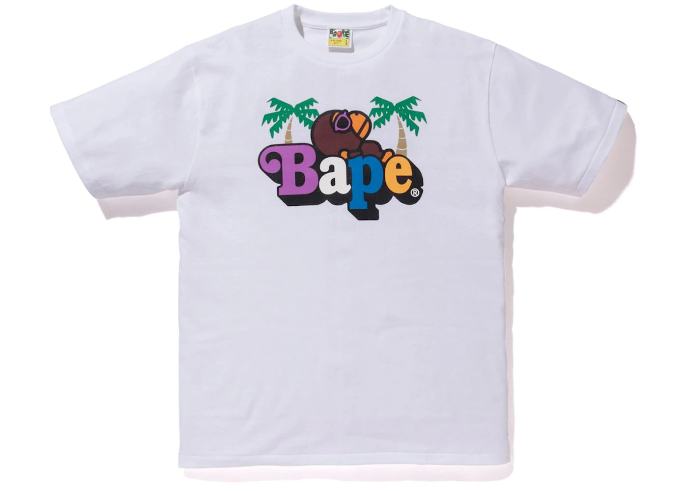 BAPE LA Milo on Tee White