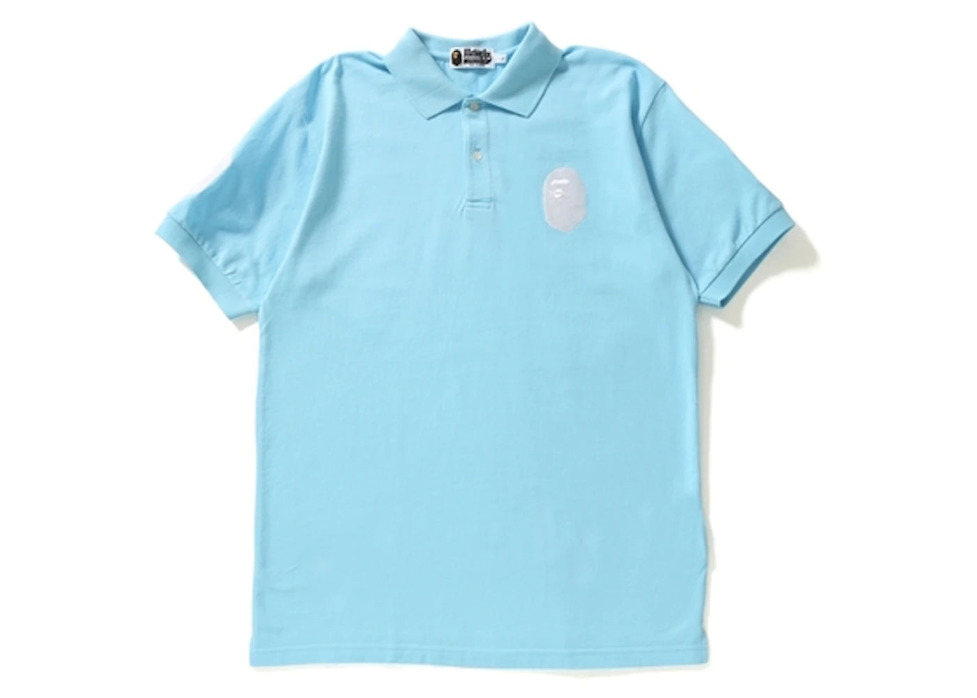 BAPE Large Ape Head Polo Light Blue