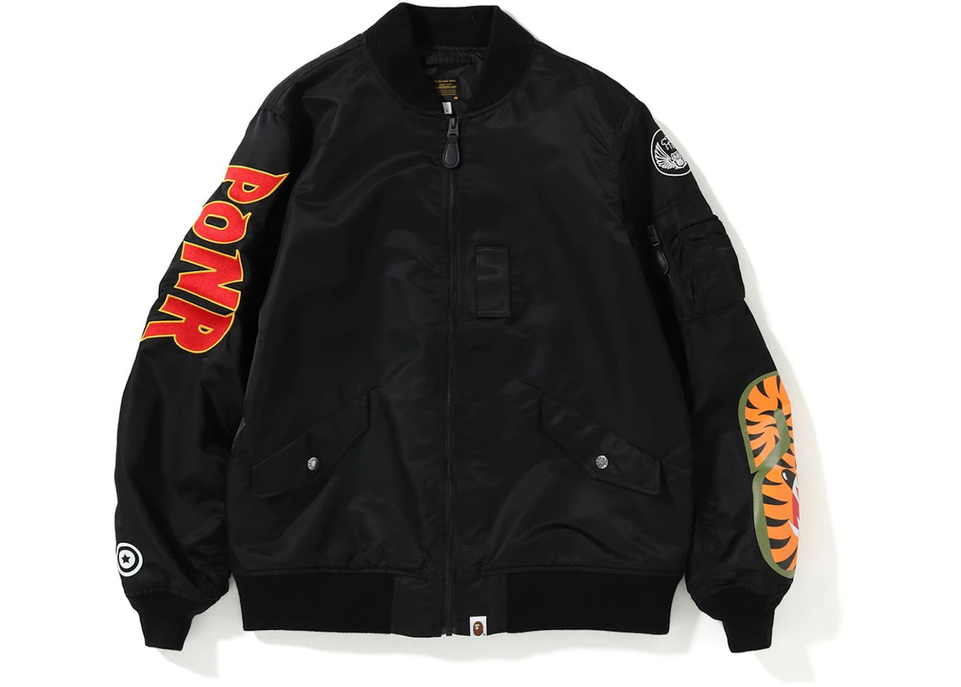 BAPE Light Weight PONR Shark MA-1 Black