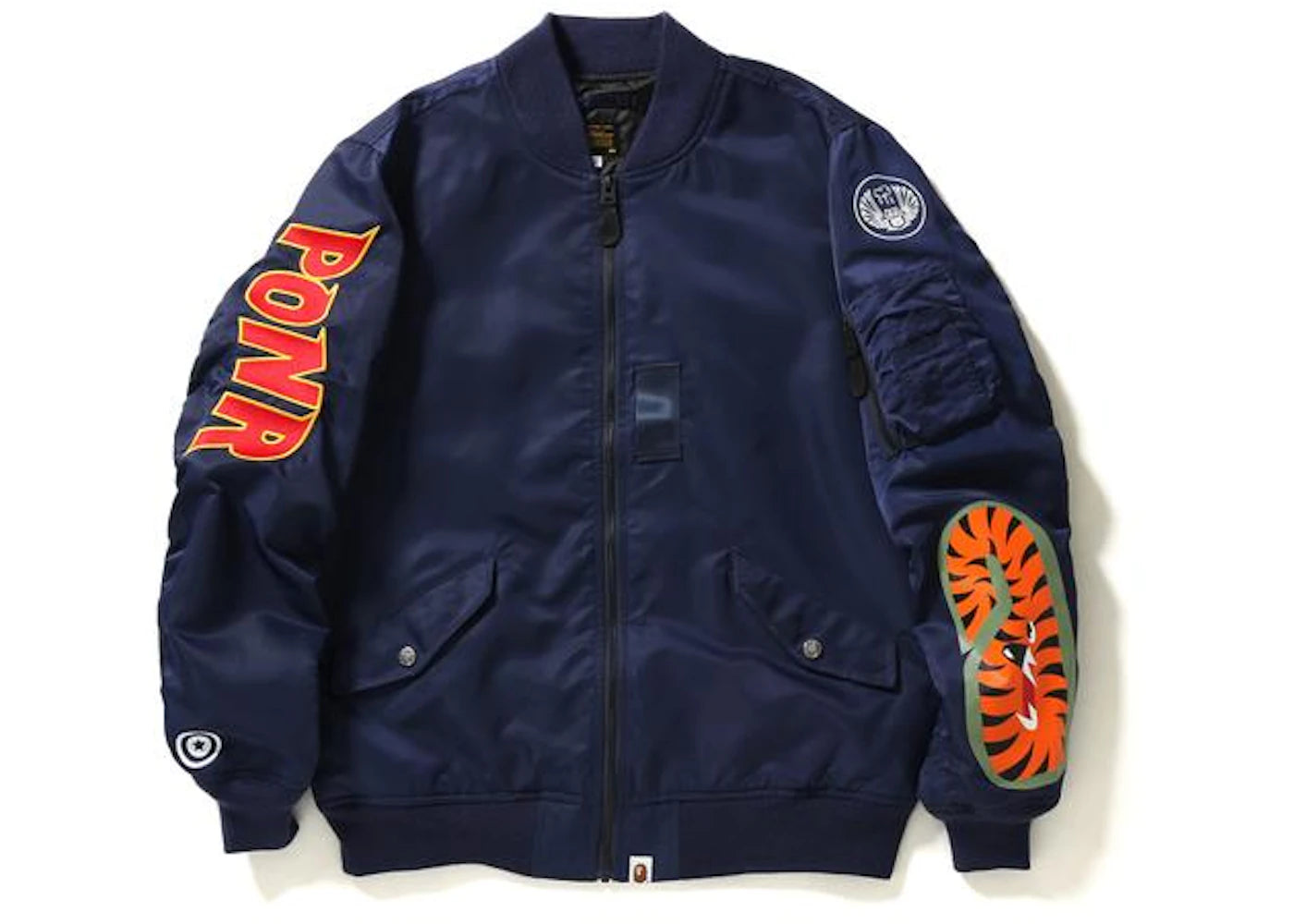 BAPE Light Weight Shark Ma-1 Ma-1 Navy – Side Kicks