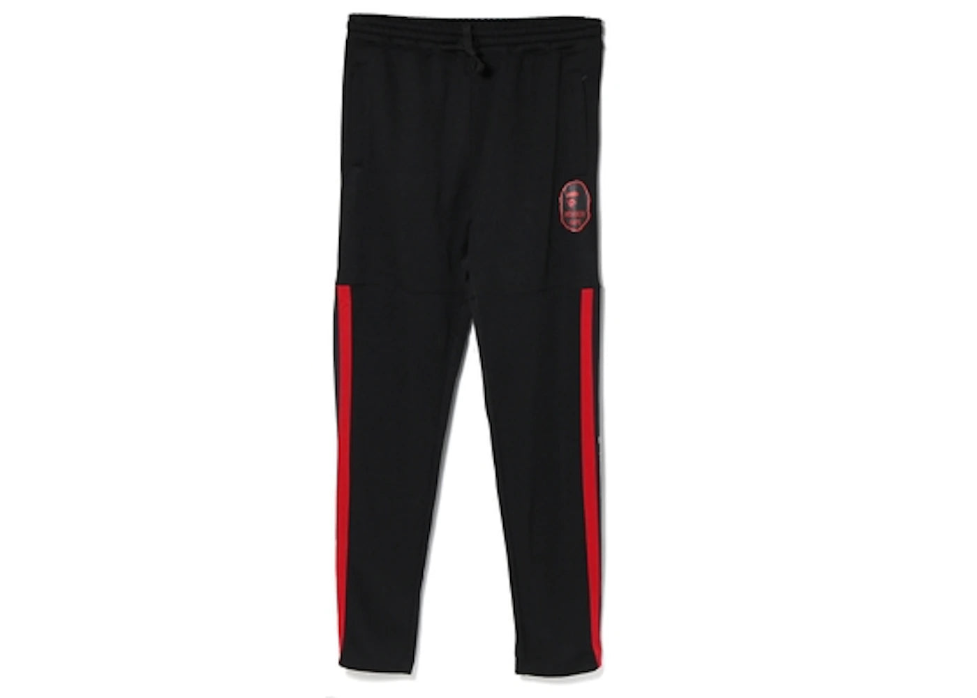 BAPE Logo Tape Jersey Pants Black