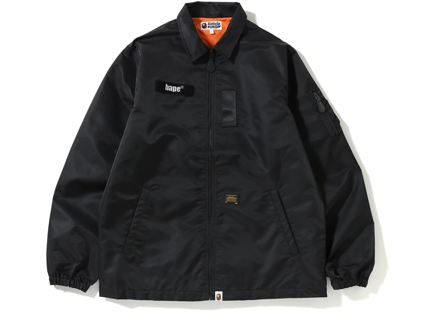 BAPE MA-1 Detail Coach Jacket Black