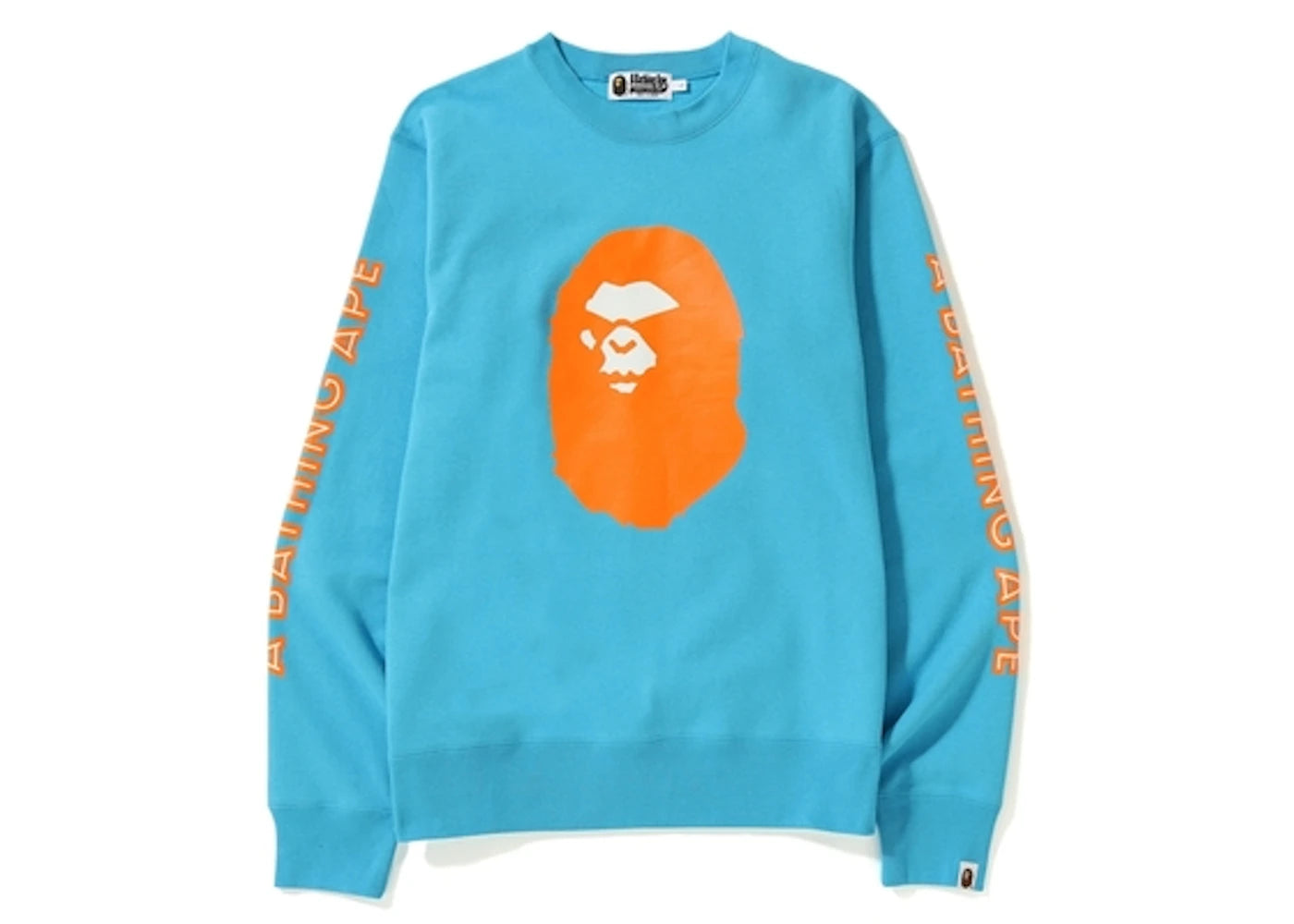 BAPE Mad Face Wide Crewneck Sax