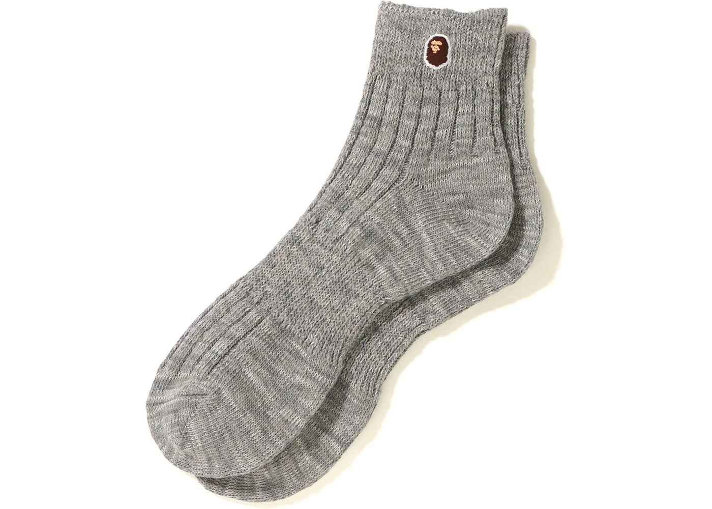 BAPE Melange Ankle Socks Grey